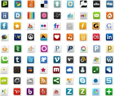 Pretty Social Media Icon Part 1 icons pack