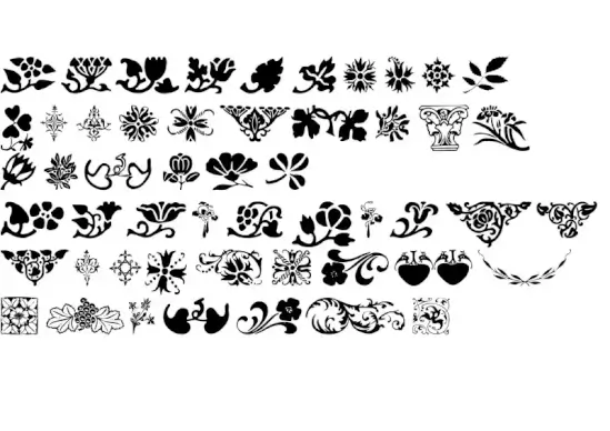 Printer's Ornaments One