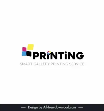 printing service logo template color window sketch 
