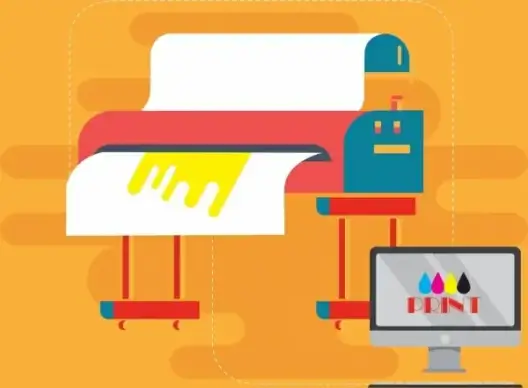 printing work background multicolored decor machine computer icons