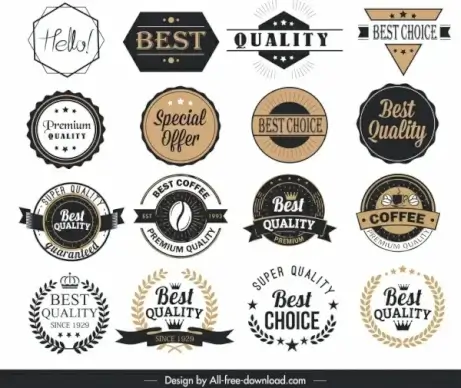 product label templates classical geometric shapes design