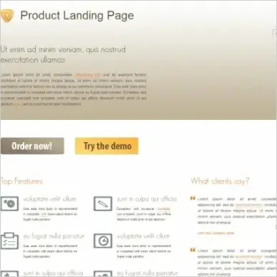 Product Landing Page Template
