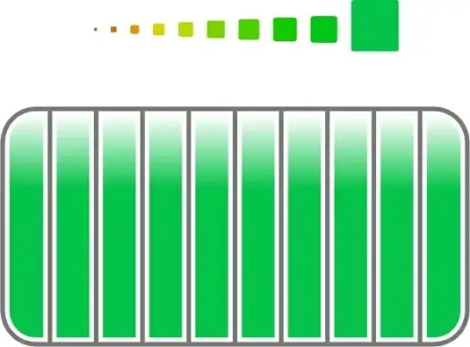 Progress Indicator 100% clip art