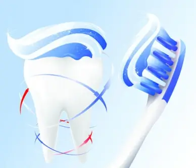 protect teeth design elements vector graphics