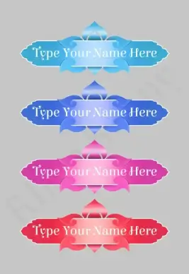 psd sticker are use for name or product name