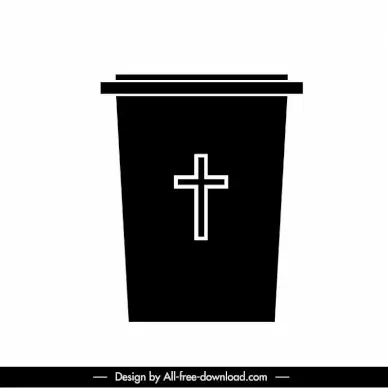 pulpit icon flat silhouette sketch