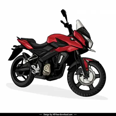 pulsar as 200 motorbike design element modern flat