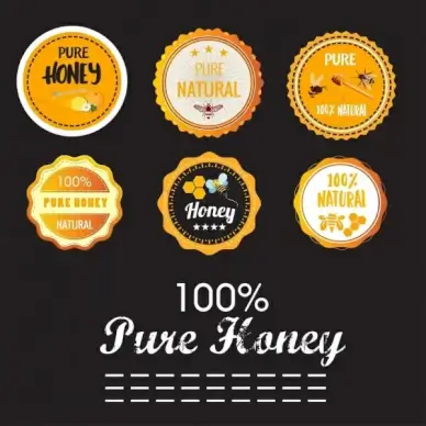 pure honey stamps collection serrated round design