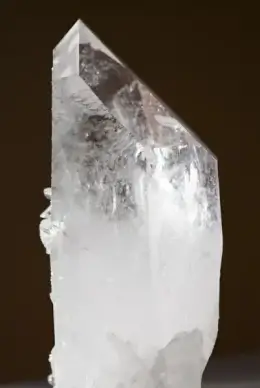 pure quartz rock crystal mineral