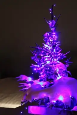 purple christmas tree
