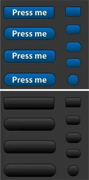 push buttons vectors