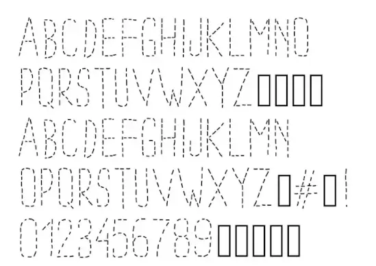 PW Dotted Font