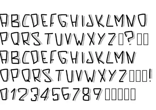 PW Scared Font