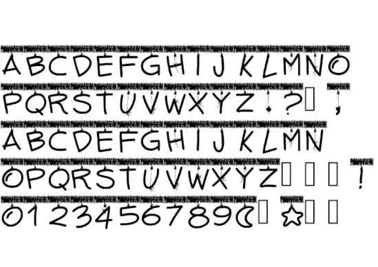 PW Tinsel Letters