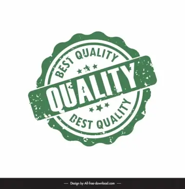 quality stamp template flat serrated circle shape