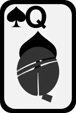 Queen Of Spades clip art