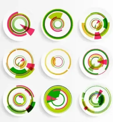 radar scanning infographics vector