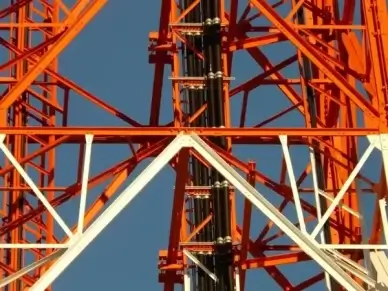 radio tower radio mast greened