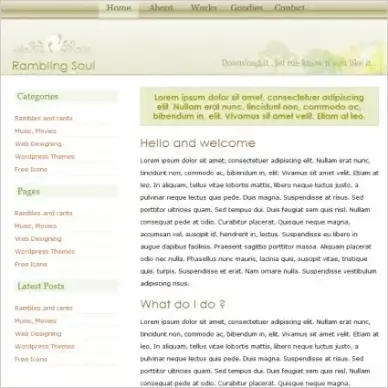 Rambling Soul 3 Template