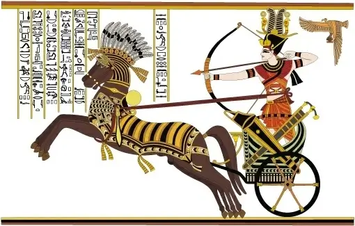 ramses ii battle of stone diego card vector
