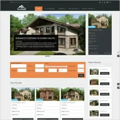 real estate november free joomla template