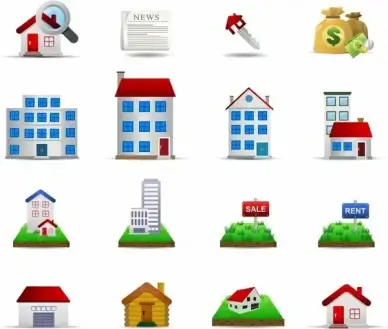 Real Estate Set2 - Color Series