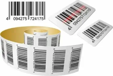 bar code template modern 3d realistic sketch