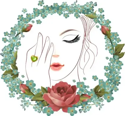 realistic vector illustration of emotional face
