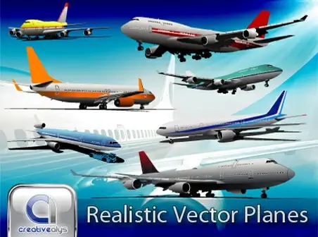 realistic vector planes