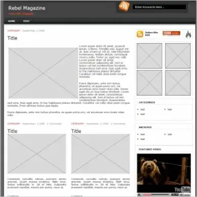 Rebel Magazine Template