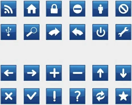 Rectangle Blue Signs 