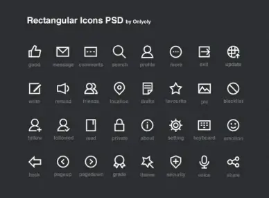 Rectangular Icons