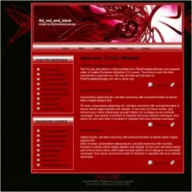 Red and Black Template