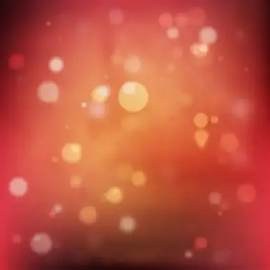 red bokeh background