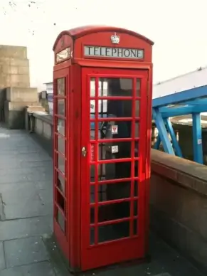 red phone box