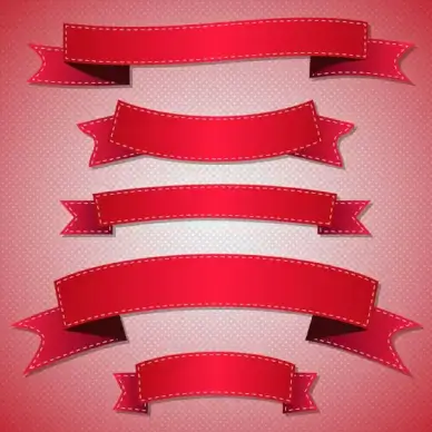 red ribbon set