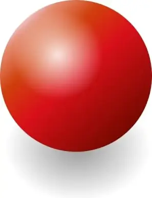 Red Shiney Ball clip art
