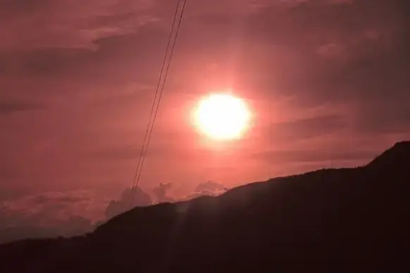 red sunset