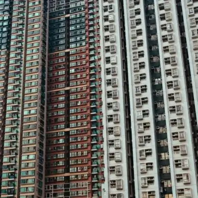 residential buildig with a lot of apartment