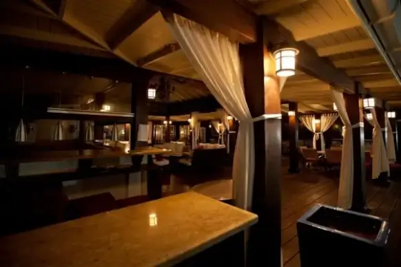 restaurant at night