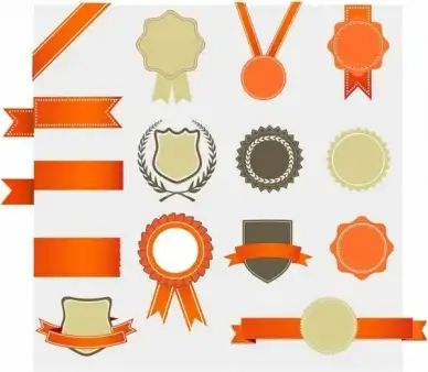 Retro Award design Elements