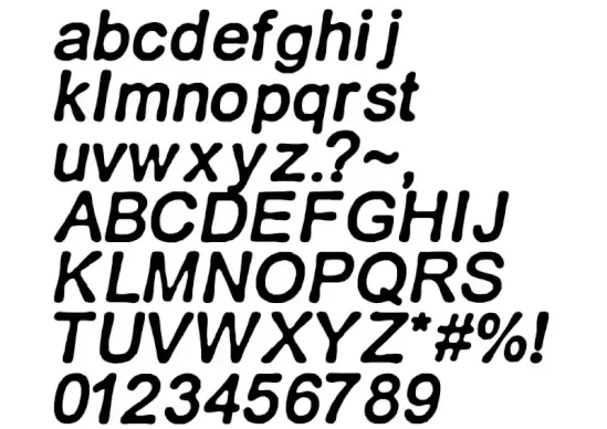 Retro Italics