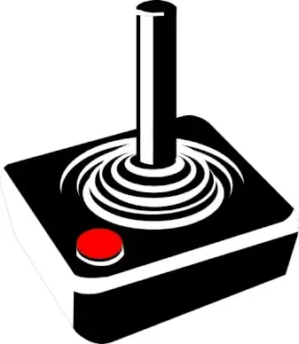 Retro Joystick clip art