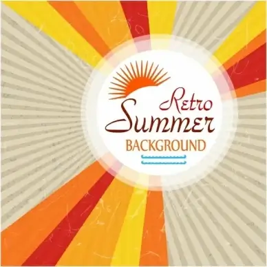 Retro Summer Background