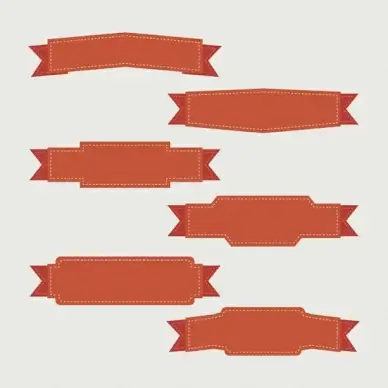 ribbon banner set