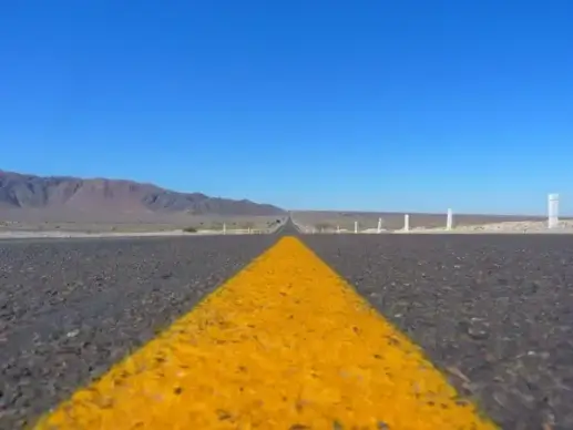 road asphalt away