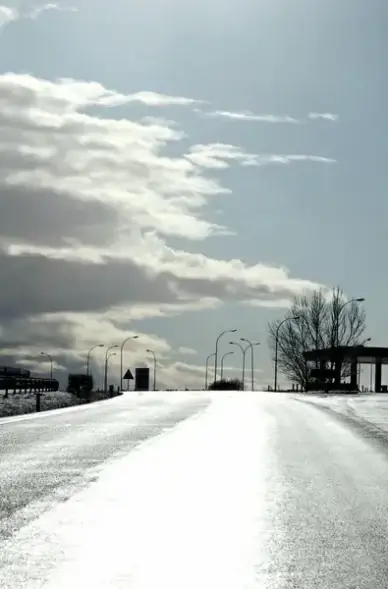 road horizon clouds