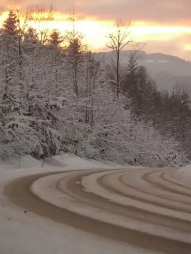 road ice slippery roads
