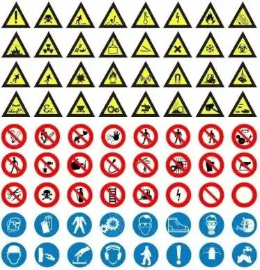 Road Sign Vector Set