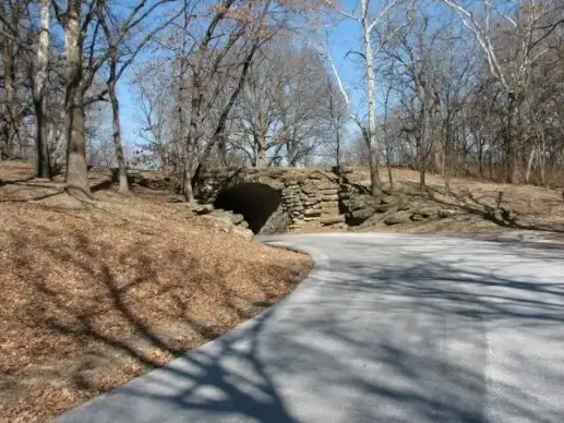 road to tunnel